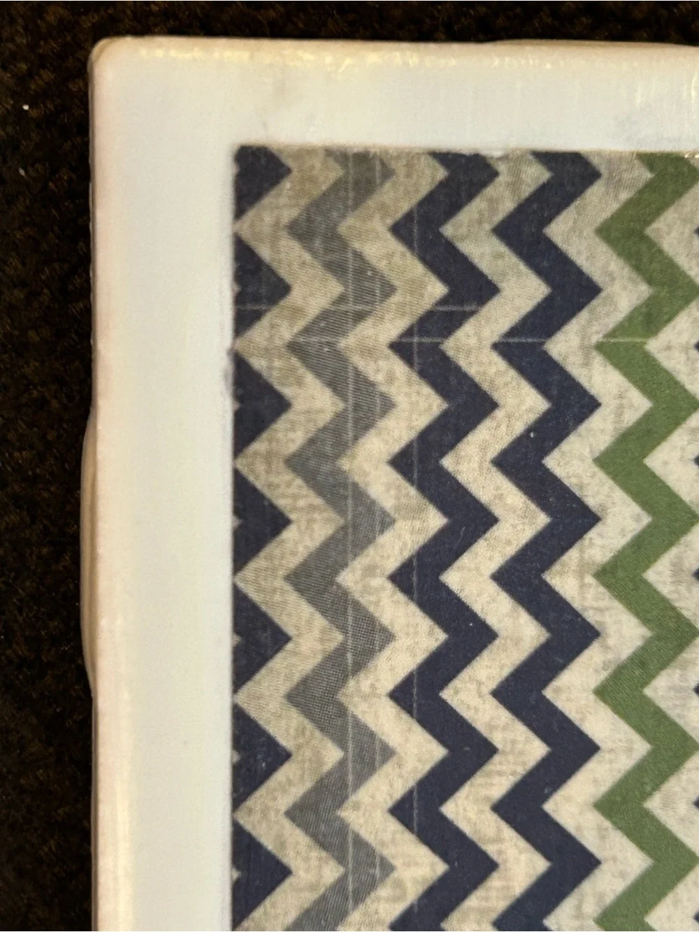 Unbranded Gray and White Decorative Ceramic Coasters - Set Accent